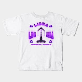 Libra 2a Eggplant Kids T-Shirt